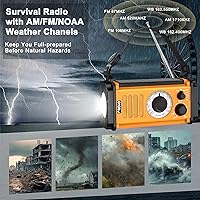 AXYEBI 48100mWh Crank Emergency Weather Radio — image 3
