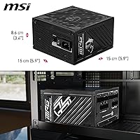 MSI MPG A1250GS PCIe 5.1 ATX 3.1 1250W Power Supply — image 6