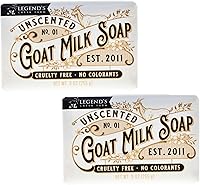 Legend's Creek Farm Goat Milk Soap - Unscented, 9oz (Pack of 2) — image 1
