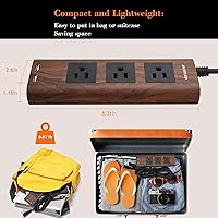 JACKYLED 10Ft Extension Cord with USB Ports — image 2