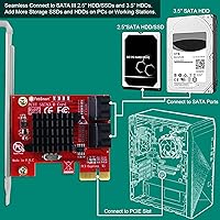 FebSmart FS-S4-Pro V2 PCIe to 4-Ports SATA III Expansion Card — image 4