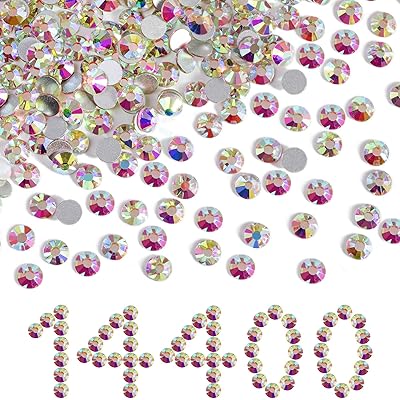 Beadsland Flatback Rhinestones 14400pcs Crystal AB SS20