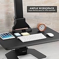 Mount-It! Triple Monitor Electric Standing Desk Converter — image 6