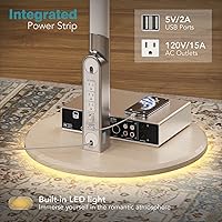 LLDEPLL Floor Mobile TV Stand with Power Outlet — image 5