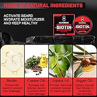 First Melody Beard Balm with Biotin, Castor Oil, Argan & Jojoba Oils, 2oz, Unscented — image 5