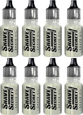 Shave Secret Shaving Oil Pack of 8 - 0.63 fl oz each