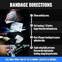 Saniderm Flex Tattoo Aftercare Bandage 10.2 in x 2 yd — image 8