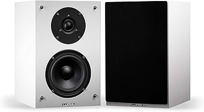 Fluance Elite SX6WH Bookshelf Speakers