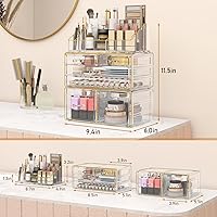 Delamu 3-Tier Makeup Organizer with Drawers — image 2