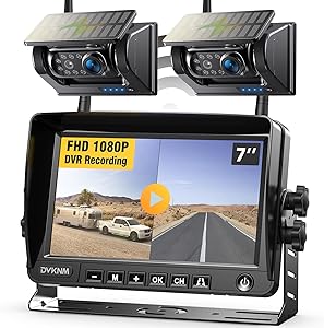 DVKNM AP7-2 Magnetic Solar Wireless Backup Camera System Review