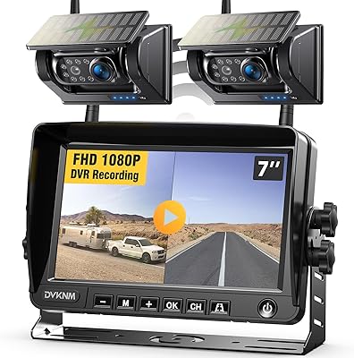 DVKNM AP7-2 Magnetic Solar Wireless Backup Camera System