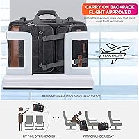 WITZMAN Canvas Travel Backpack A6617-3 Black 17-inch Laptop — image 6