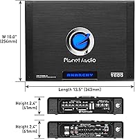 Planet Audio AC1600.4 Anarchy Series 4-Channel Car Amplifier — image 4