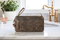 KomalC Premium Buffalo Leather Toiletry Bag — image 5