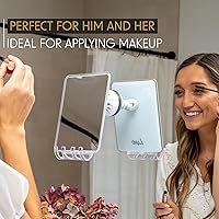 Luxo Fogless Shower Mirror with Razor Holder — image 3