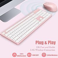 LeadsaiL K786-PINK Wireless Keyboard and Mouse Combo — image 3