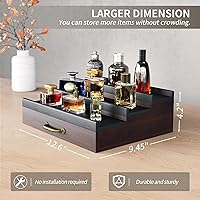 YIKIBOX Cologne Organizer for Men - Dark Brown — image 3