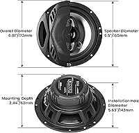 BOSS Audio Systems NX654 Onyx Series 6.5 Inch 4-Way Car Speakers — image 4