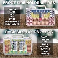 Xuerdon Battery Organizer Storage Case with Tester — image 2