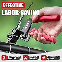 DAFONSO Stainless Steel Cable Tie Gun Kit 100PCS 304 Heavy Duty Metal Zip Ties 200LBS — image 4