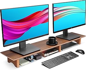 Aothia Large Dual Monitor Stand Riser Review