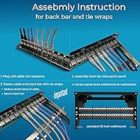 Rapink 24-Port Cat6A Patch Panel with Inline Keystone — image 7