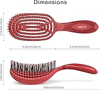 NuWay 4HAIR DoubleC PRO Detangling Brush (Red) — image 3