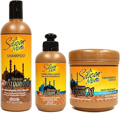 Silicon Mix Moroccan Argan Oil 3-in-1 Set 227mL