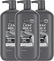 Dove Men+Care Charcoal + Clay Body & Face Wash 30 oz (3-Pack) — image 1