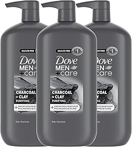 Dove Men+Care Charcoal + Clay Body & Face Wash 30 oz (3-Pack) Review