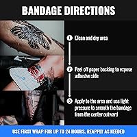 Saniderm Original Tattoo Aftercare Bandage 6 in x 8 in (25 Sheets) — image 7