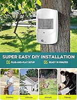 1byone Driveway Alarm Wireless Motion Sensor System — image 5