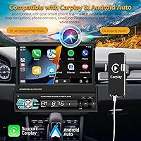 Podofo Single Din Carplay Stereo with 7-inch Touchscreen — image 2