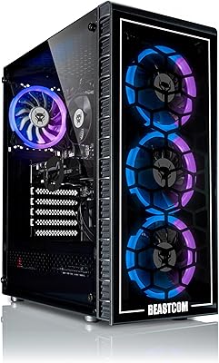BEASTCOM Q5 Pro Gaming PC | AMD Ryzen 5 4500 | RTX 3050 | 32GB RAM | 1TB SSD