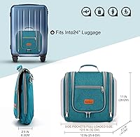Hanging Travel Toiletry Bag for Women and Men, Blue — image 5