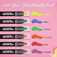 Splashes & Spills UV Face and Body Paint Sticks - 6 Colors — image 3