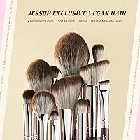 Jessup 25pcs Shimmer Brown Makeup Brushes Set — image 5