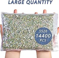 Beadsland Flatback Rhinestones 14400pcs Crystal AB SS20 — image 5