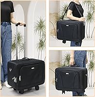 MONSTINA Rolling Makeup Train Case with 4 Wheels — image 8
