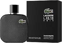 Lacoste Eau de Toilette Spray for Men, Eau De Lacoste L.12.12 Noir, 3.3oz — image 2