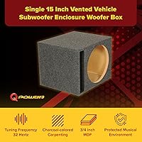 Q Power HD115 15-Inch Vented Subwoofer Enclosure — image 2