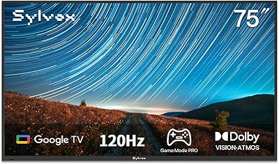 SYLVOX 75-inch 120Hz 4K Outdoor TV