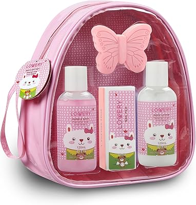 LOVERY Birthday Gifts for Girls 5pc Bubble Bath Spa Set