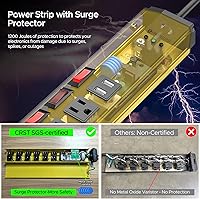 CRST 6-Outlet Heavy Duty Power Strip with USB — image 7