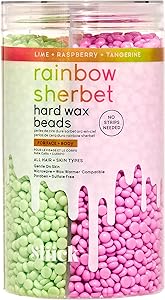 Sliick Hard Wax Beads for Hair Removal, Rainbow Sherbet - 8oz Review