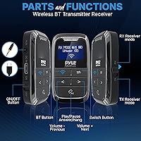 Pyle PDWM17BT Wireless Bluetooth Transmitter Receiver — image 2
