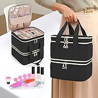 Yarwo Nail Polish Organizer Case, 72 Bottles, Black — image 5