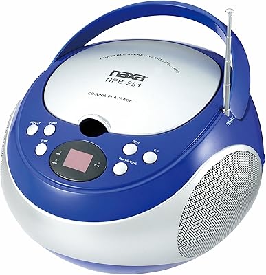 Naxa Electronics NPB-251 Portable CD Player with AM/FM Stereo Radio