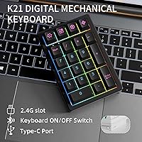 KEYCOOL K21 Mechanical Wireless Numeric Keypad — image 2