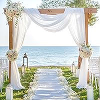 PARTISKY Wedding Arch Draping Fabric 28″ x 19Ft — image 1